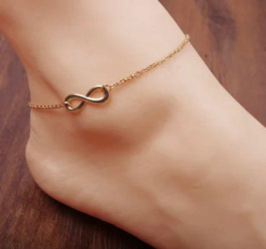 Infinity Gold Plated Anklet