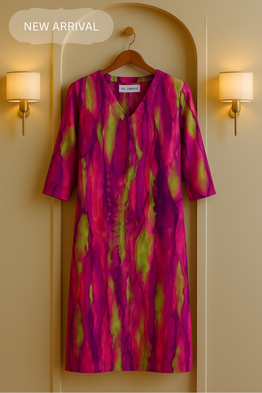 Neon Cascade Printed Kurta
