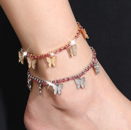 Butterfly Hanging Anklet