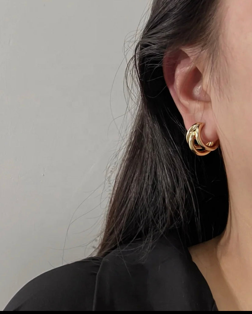 Triple Layered Hoops