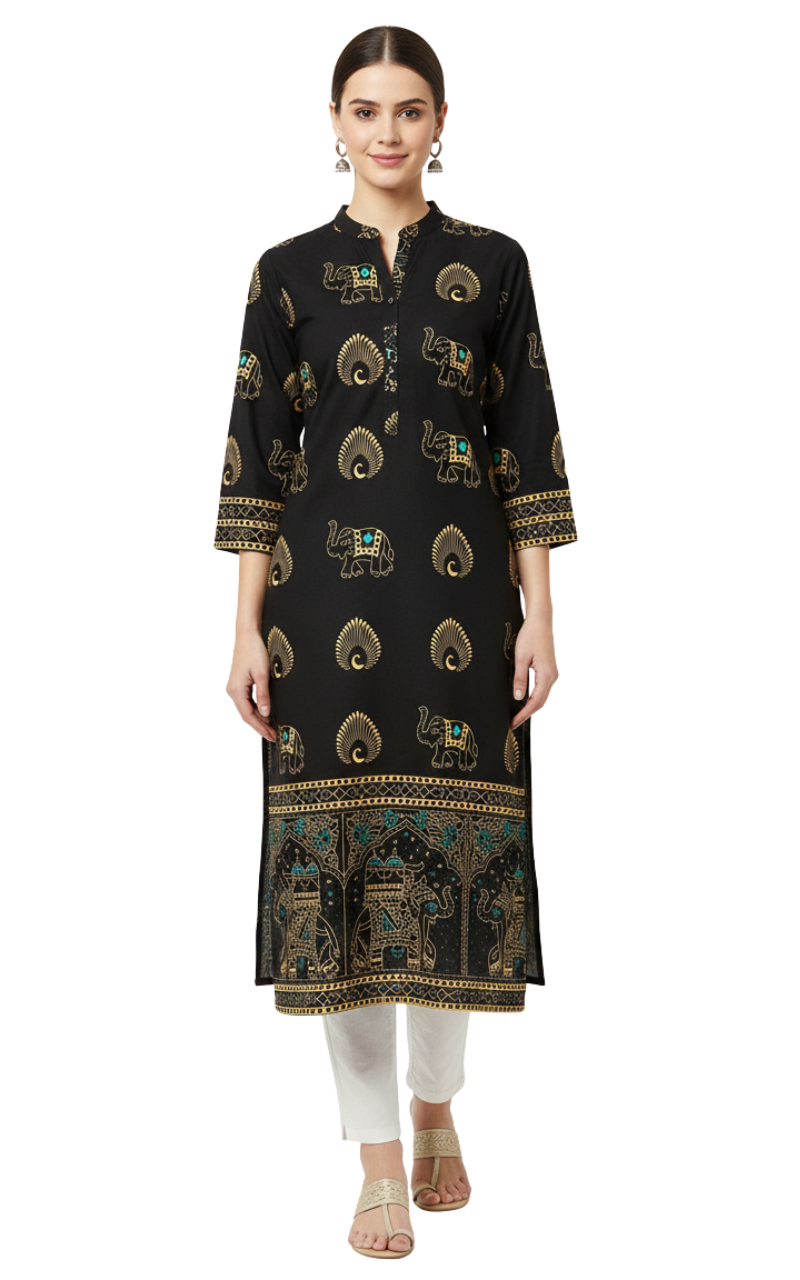 Rajputana Printed Kurta