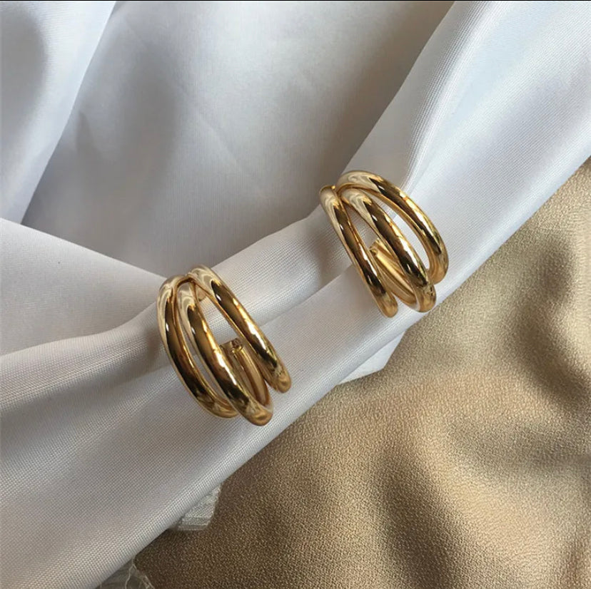 Triple Layered Hoops