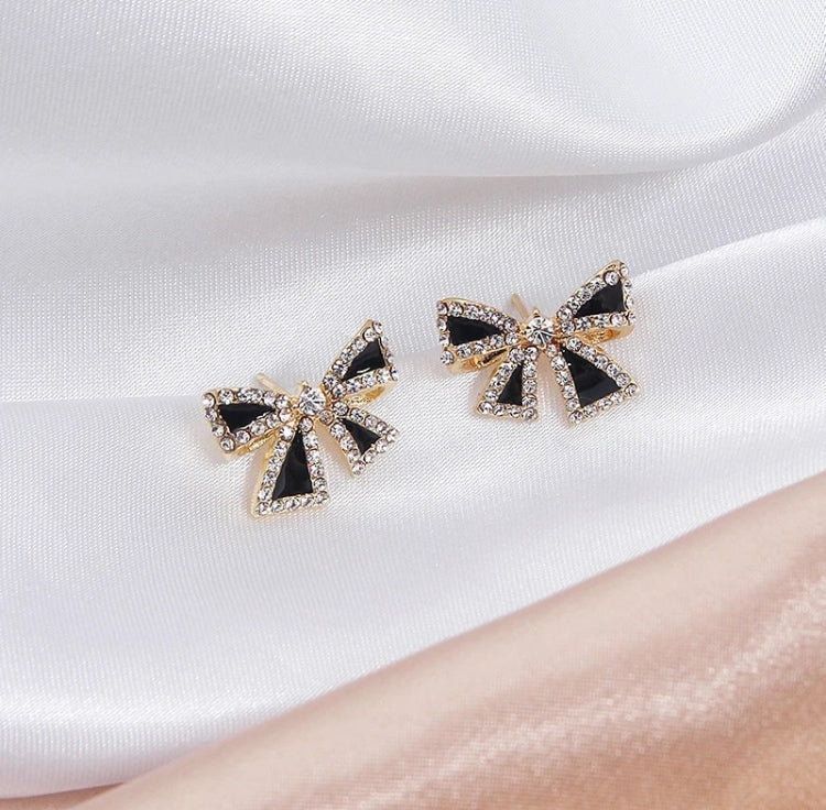 Little Black Bow Studs
