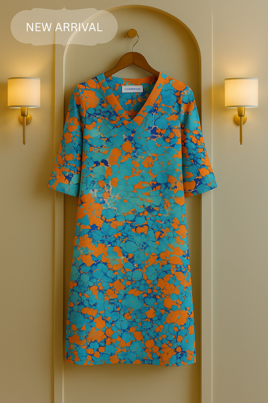Cosmic Marble Printed Kurta