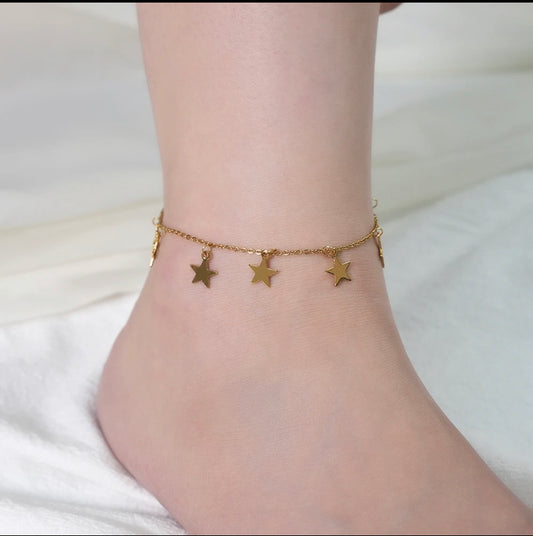 Minimalist Star Anklet