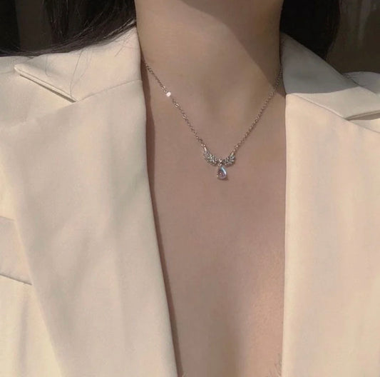 Angel Wings Shaded Necklace
