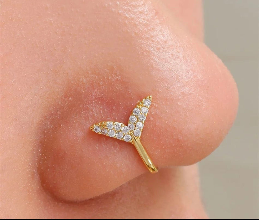 Fish Tale No Hole Nose Clip