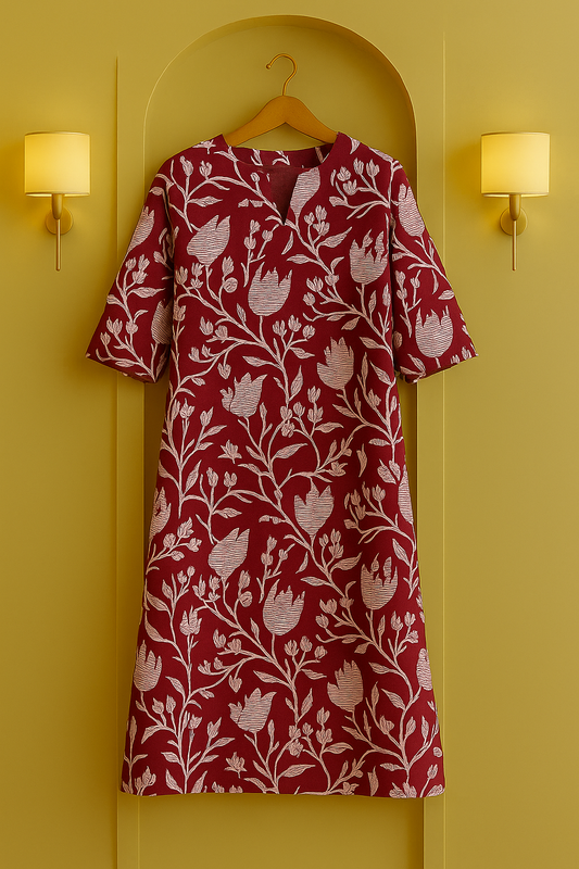 Ruhani Rang Floral Printed Kurta