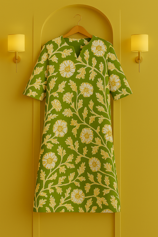 Marigold Meadow Printed Kurta