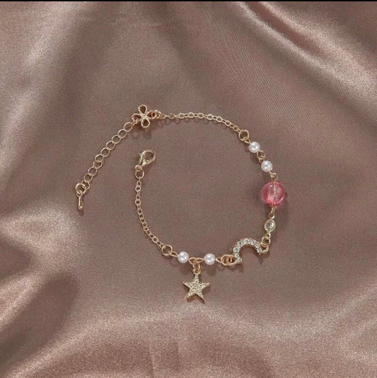 Moon & Star Minimalist Bracelet