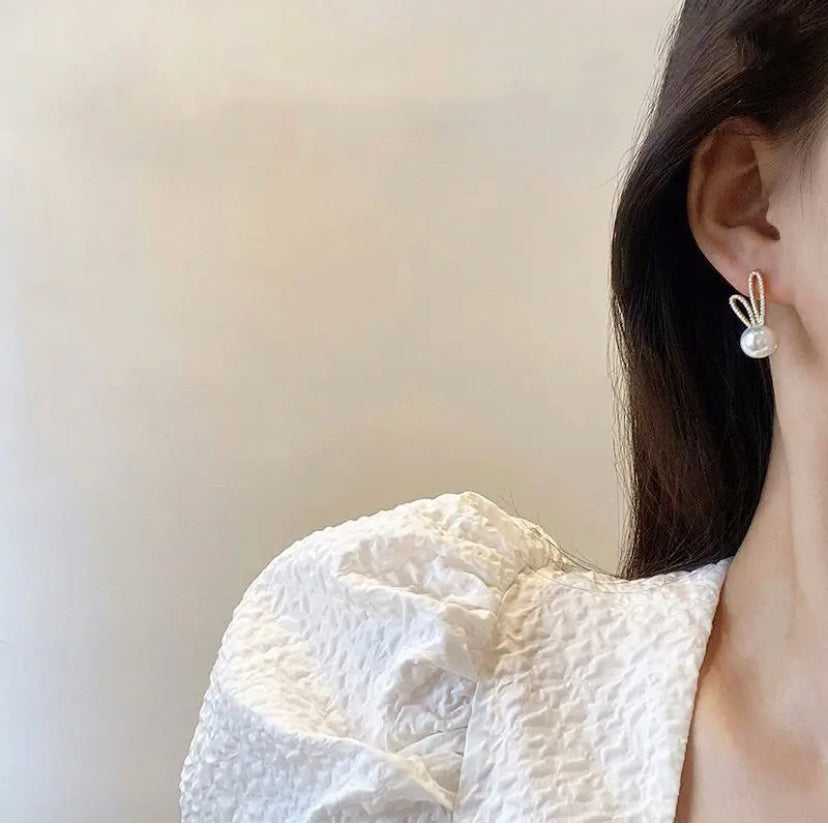 Rabbit Pearl Earrings