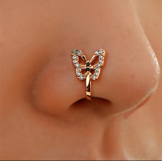 Butterfly U- Shape No hole Nose Clip