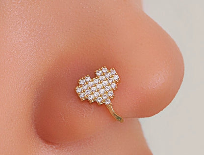 Heart No Hole Nose Clip