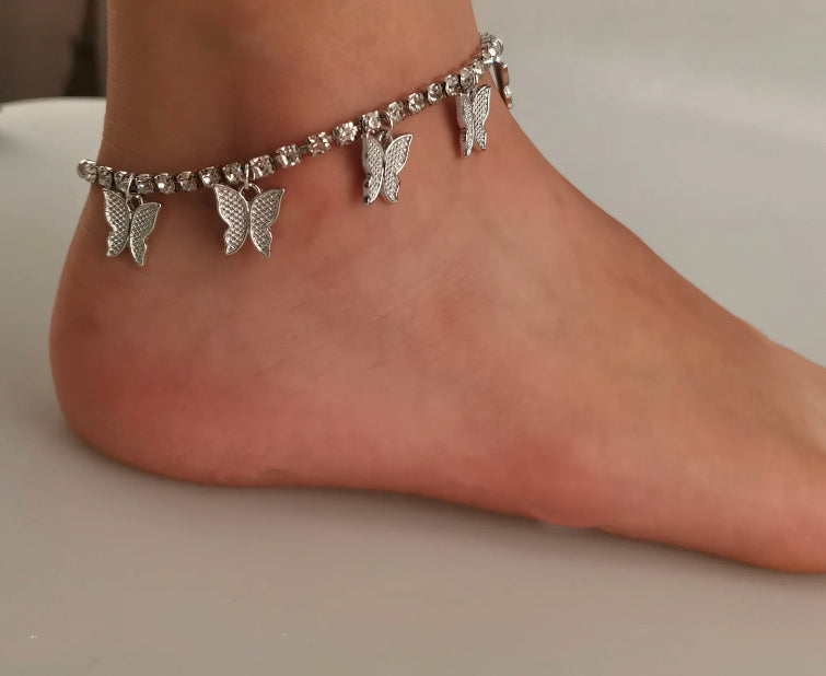 Butterfly Hanging Anklet