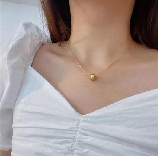 Gold Bean Necklace