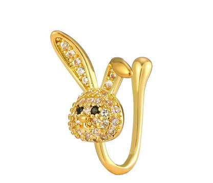 Bunny Rabbit No Hole Nose Clip