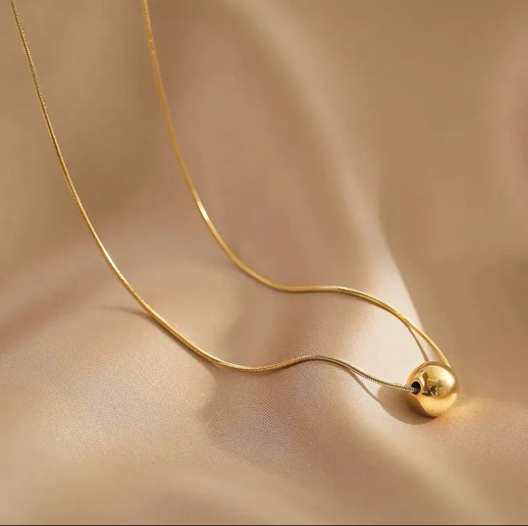 Gold Bean Necklace