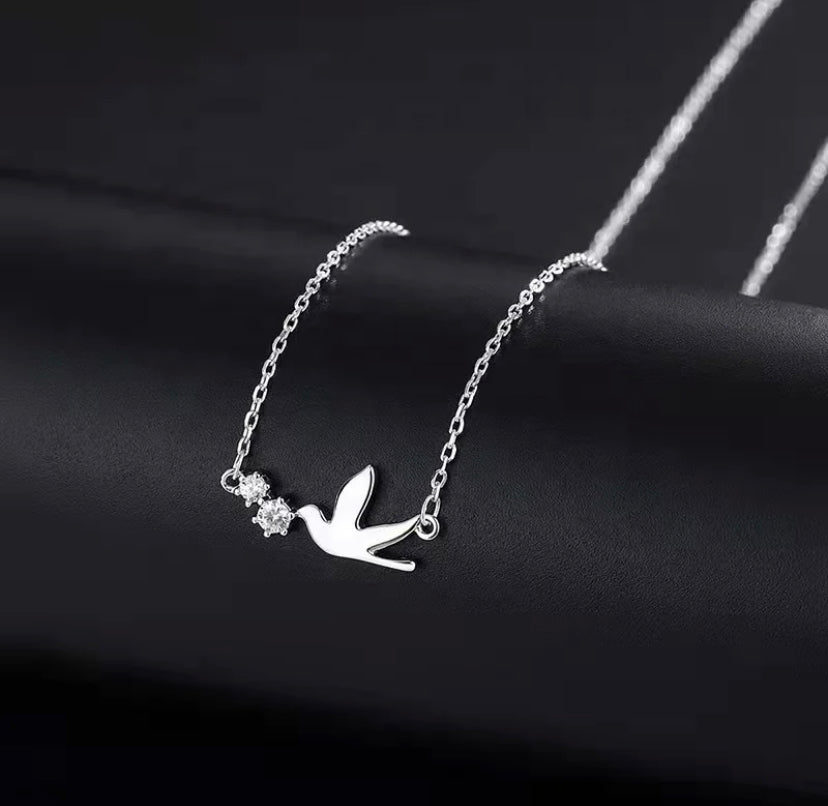 Swallow Minimalist Necklace
