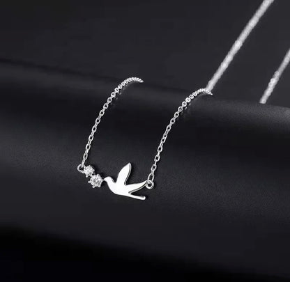 Swallow Minimalist Necklace