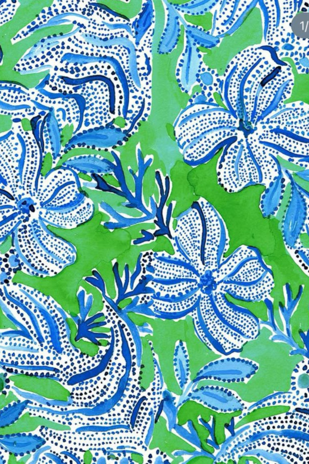 Island Petals Floral Printed Kurta