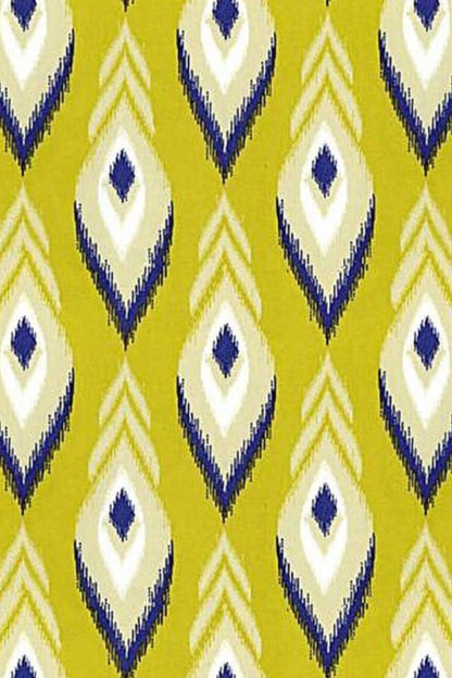 Citrine Ikat Printed Kurta