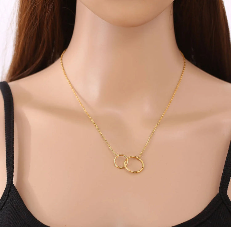 Double Circle Necklace