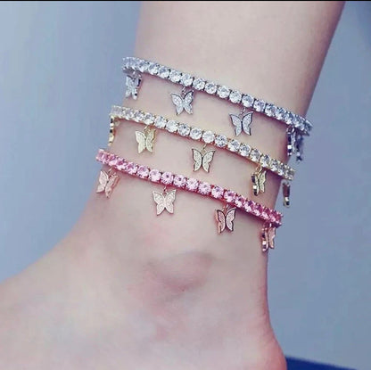 Butterfly Hanging Anklet