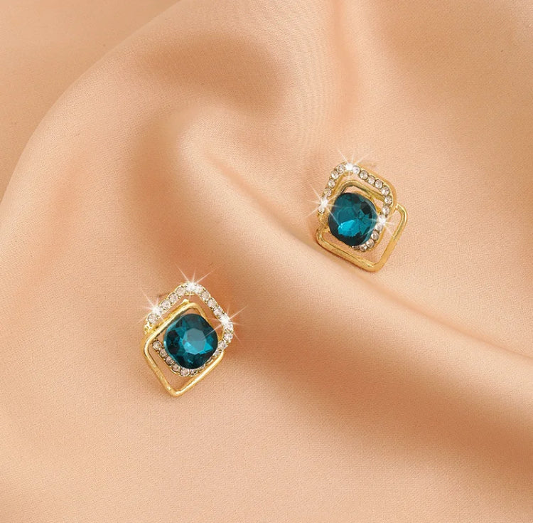 Blue Gemstone Studs