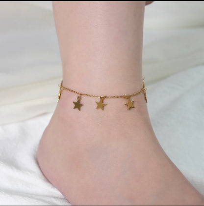 Minimalist Star Anklet