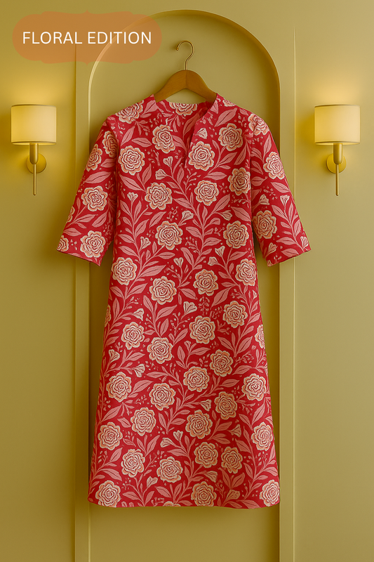 Chandani Gul Floral Printed Kurta