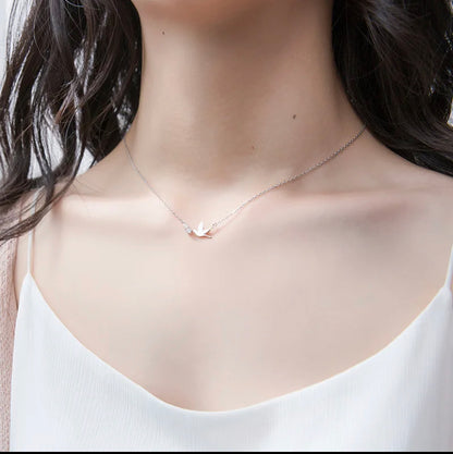 Swallow Minimalist Necklace