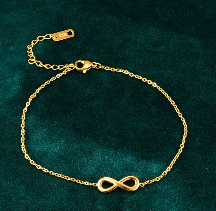 Infinity Gold Plated Anklet
