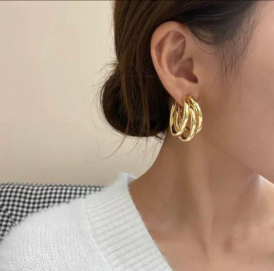 Triple Layered Hoops
