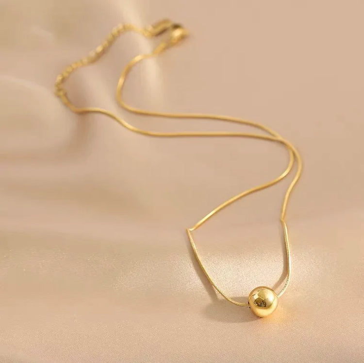 Gold Bean Necklace