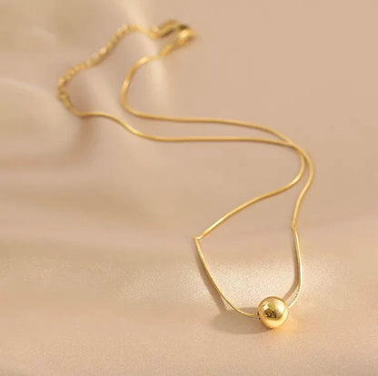 Gold Bean Necklace