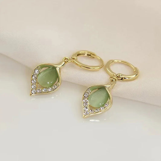 Cat Eye Stone Earrings