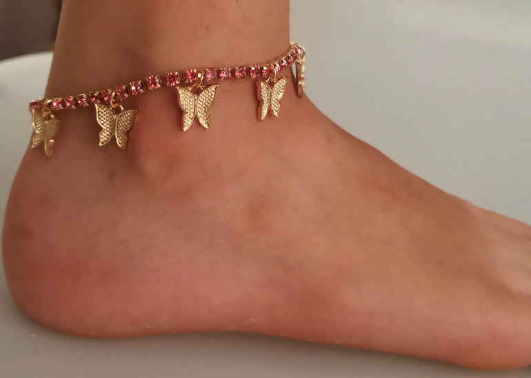 Butterfly Hanging Anklet