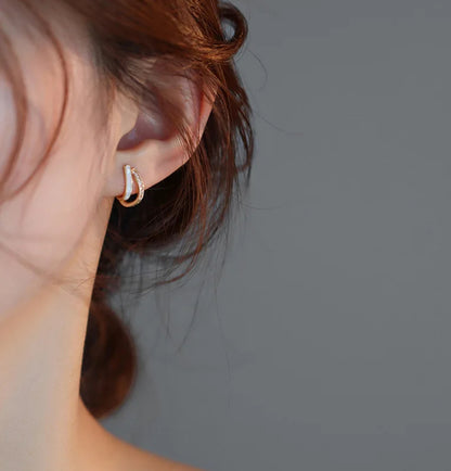 Double Layer Stud Earrings