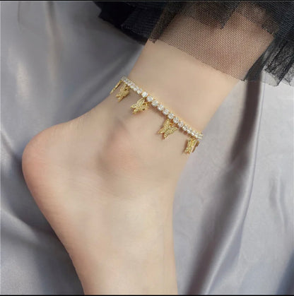 Butterfly Hanging Anklet