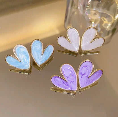 Pretty Heart Studs