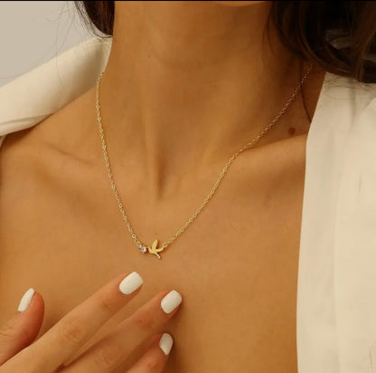 Swallow Minimalist Necklace