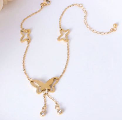 Butterfly Tassel Anklet