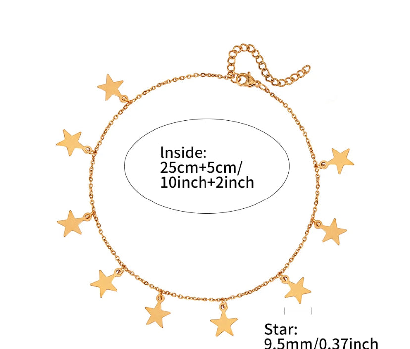 Minimalist Star Anklet