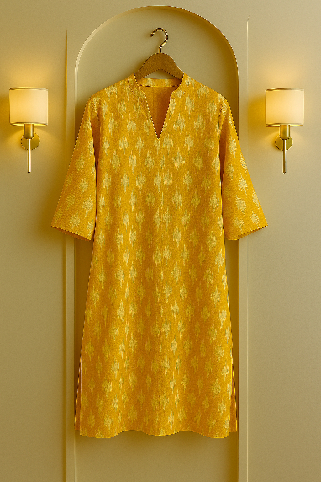 Suryamukhi Ikat Printed Kurta