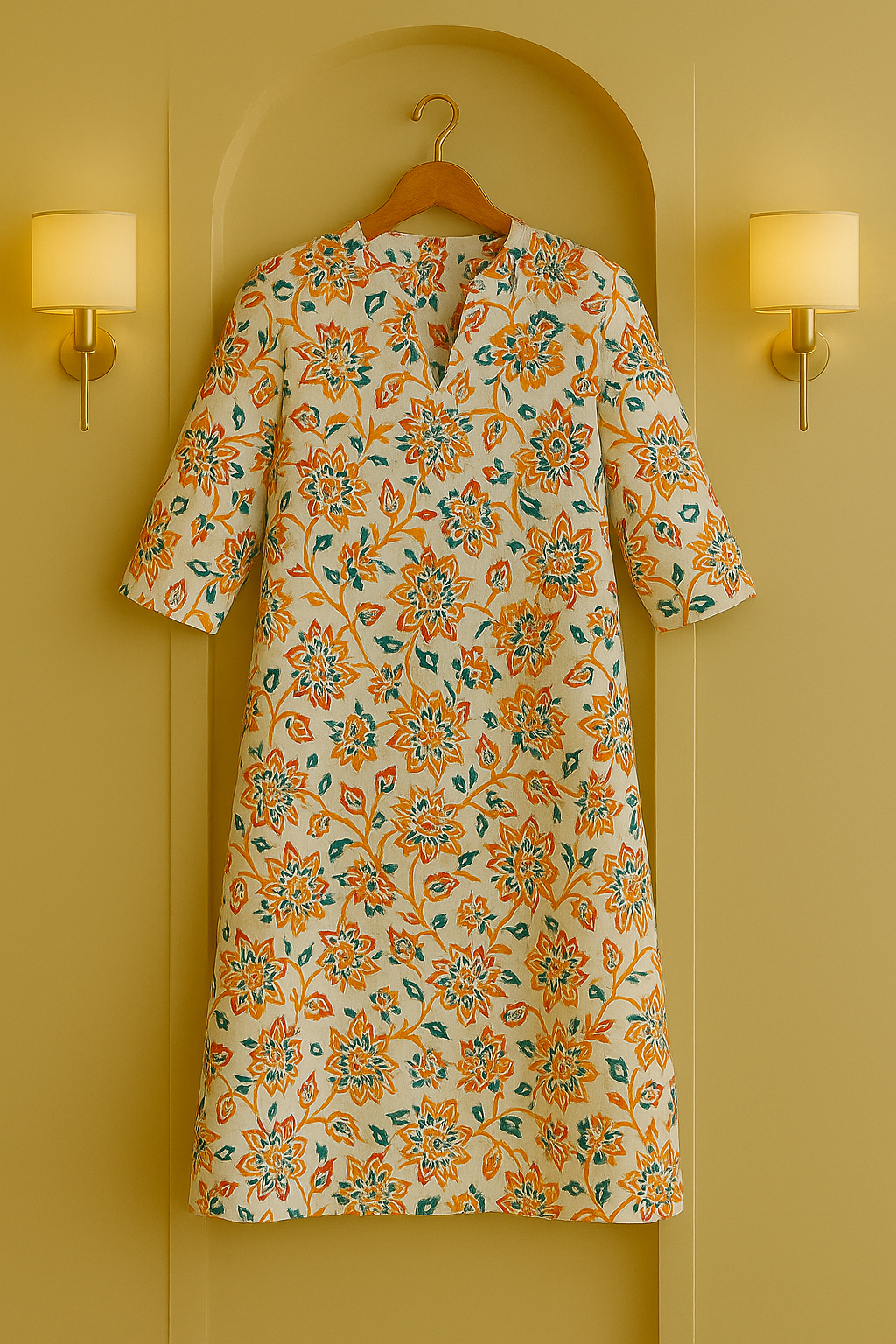 Basanti Baagh Printed Kurta