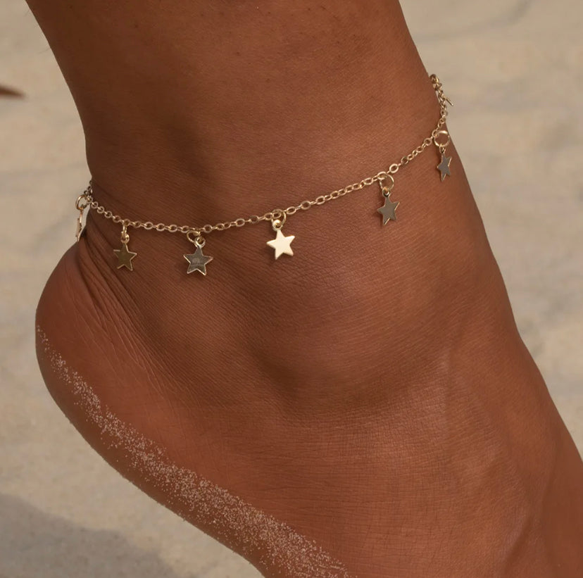 Minimalist Star Anklet