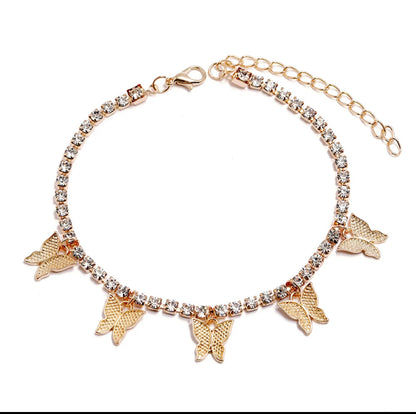 Butterfly Hanging Anklet