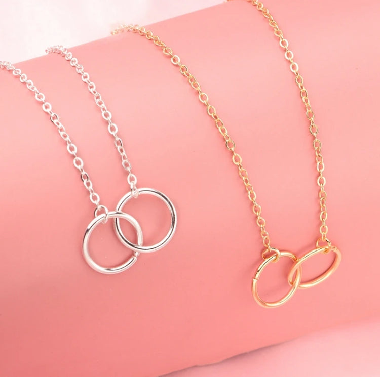 Double Circle Necklace