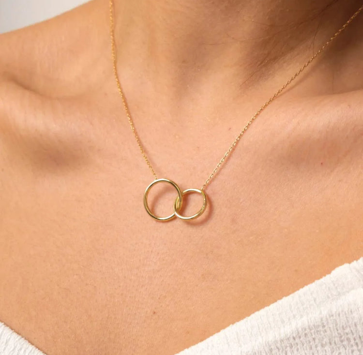 Double Circle Necklace