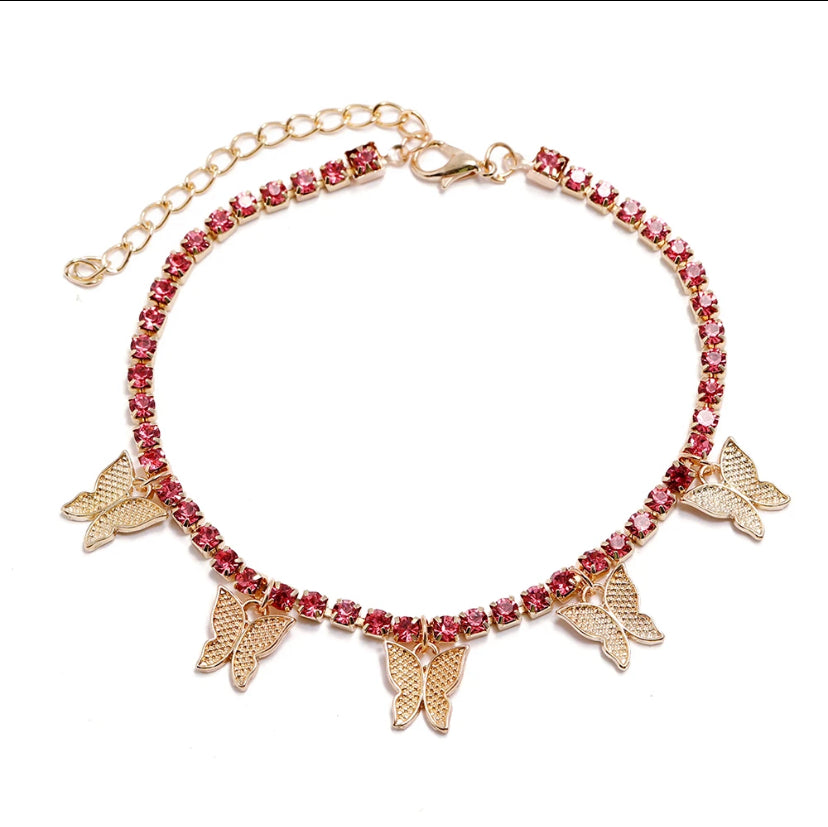 Butterfly Hanging Anklet